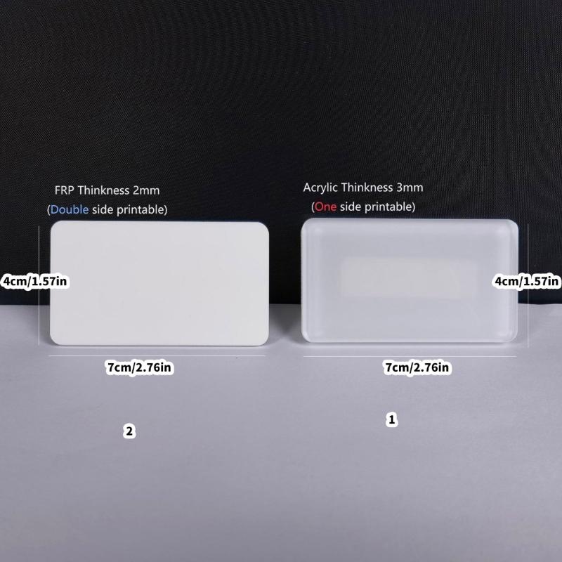 Fashionable Sturdy Acrylic Badge for Heat Transfer and Sublimation Techniques Personalize Designs Elegant Styles