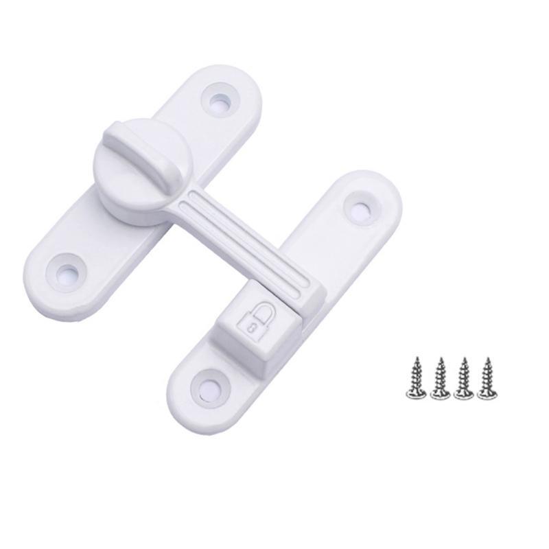 Safety Door Lock 90/180 Degree Sliding Door Lock Privacy Door Bolt Lock
