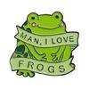 Frog Enamel Pin Badge Alloy Enamel Lapel Badge Jackets Backpack Pin for Outfits