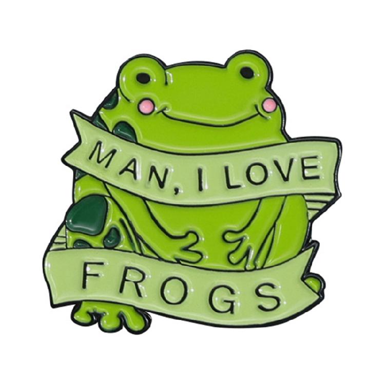 Frog Enamel Pin Badge Alloy Enamel Lapel Badge Jackets Backpack Pin for Outfits 1