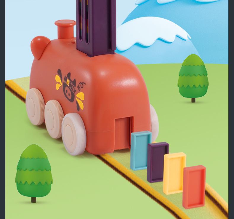 Electric Domino Train Set for Toddlers: Fun & Educational Building Blocks Toy