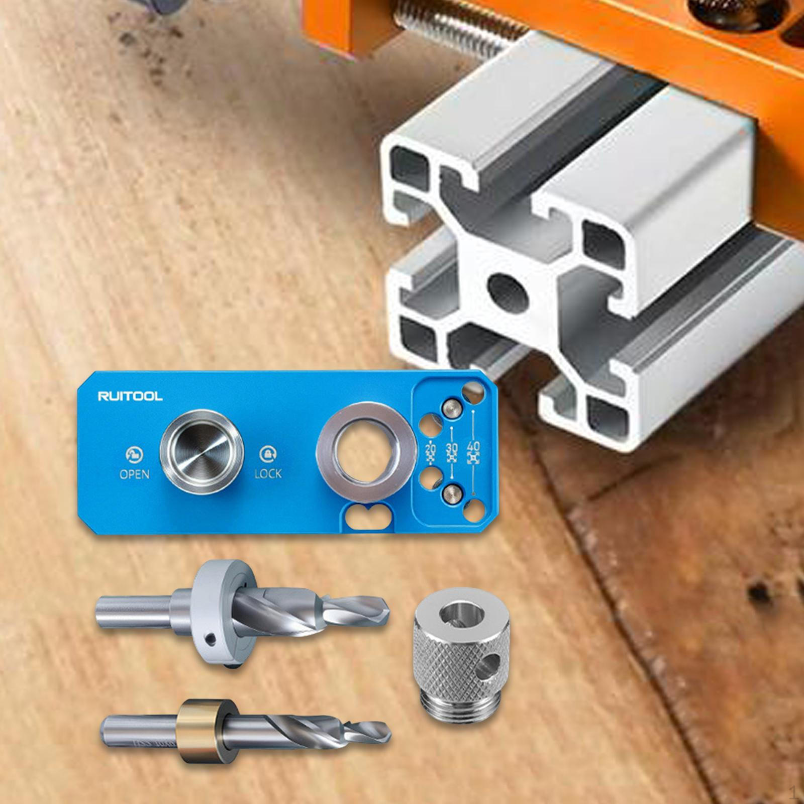 

Алюминиевый профиль направляющая для сверления, вспомогательный инструмент для пробивки, алюминиевый сплав, приспособление для сверления синий