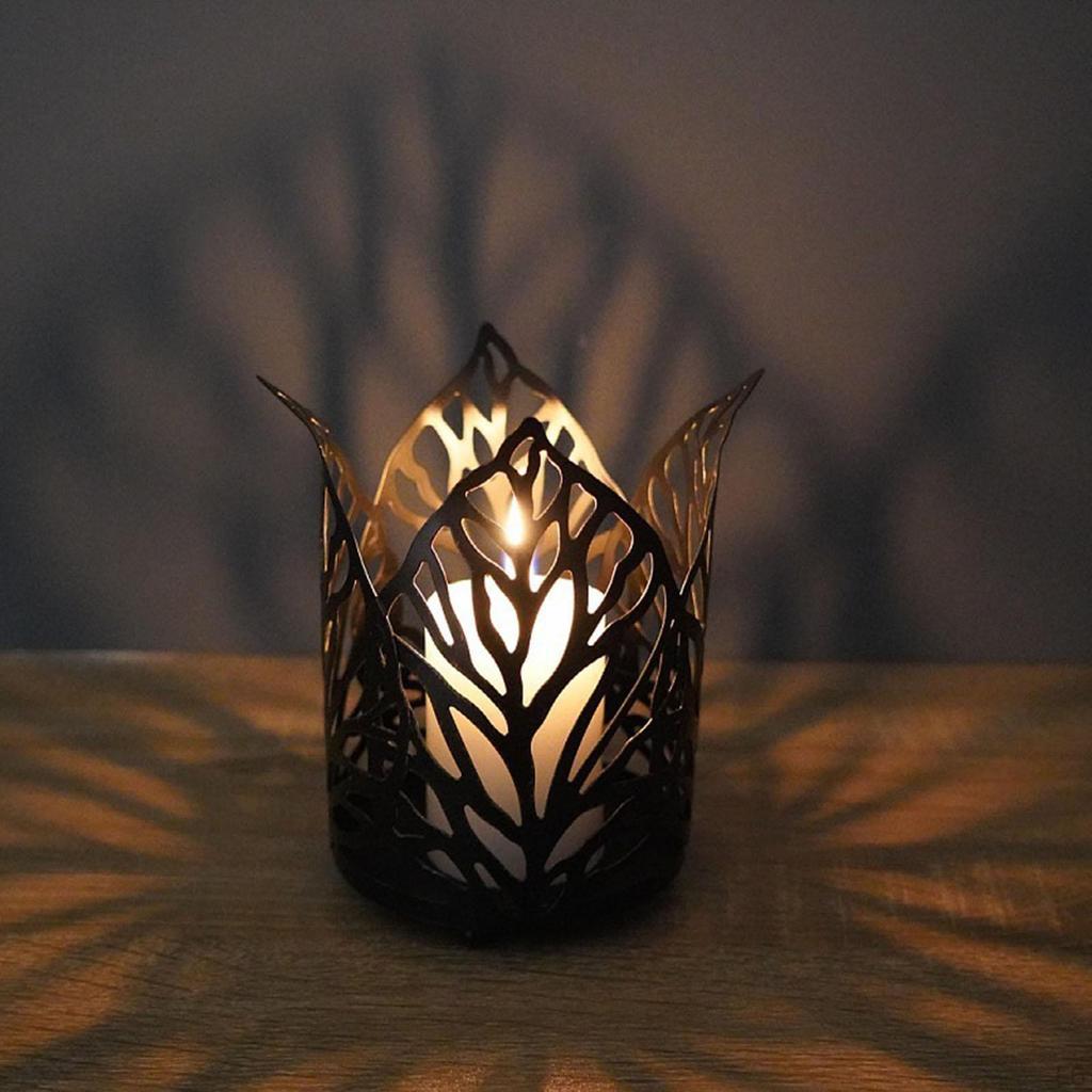 Candle Holder Decor Shaped Vintage Geometric Decorative Gift Candles Stand for Table Parties