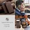 CaseMe Luxury Retro Magnetic Flip PU Leather Phone Case for iPhone 17 Air/17 Pro Max/17E Wallet Card Holder Cover Phone Coque
