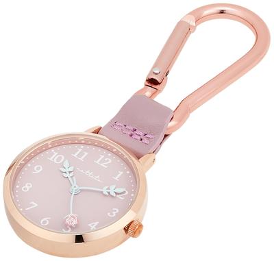[Fieldwork] Taschenuhr Karabiner Uhr Analog Furuka Rose Lila GY050-3 Damen
