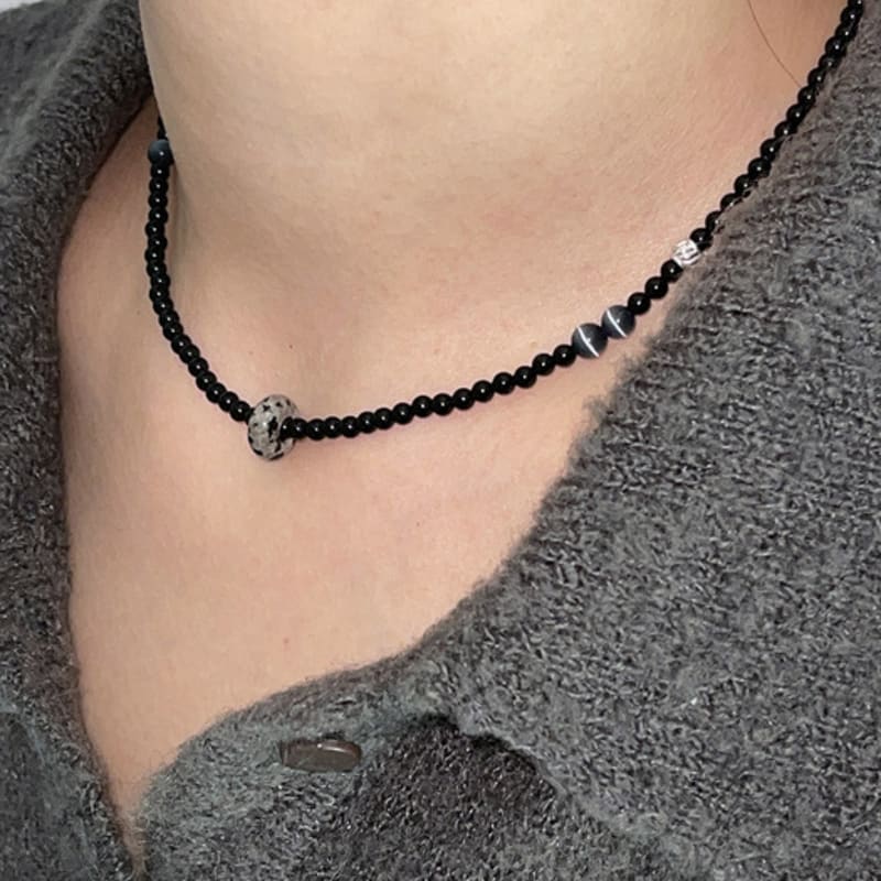 Easy Thingz Dalmatian Gemstone Necklace