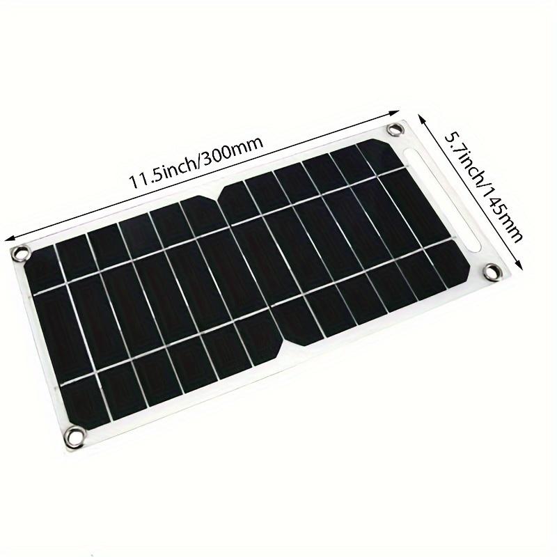 20W Solar Panel, Monocrystalline Module  Solar Panel Kit with PET Material for Smart Phone, Small Fans Monitor Outdoor Security Camera