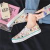 2025 Autumn Women's Slip-On Canvas Shoes - Korean Style Casual White Sneakers