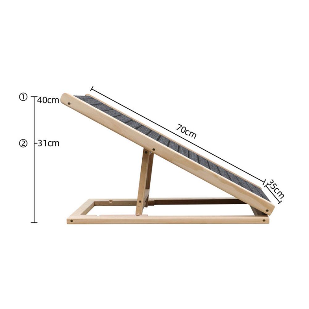 

Dog Ramp for Couch Foldable Small Dog Ramp for Sofa 3 Levels Adjustable Height Portable Stable Pet Steps with Non-Slip Pad