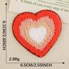 Chenille Heart & Flower Embroidery Patch with Adhesive Backing