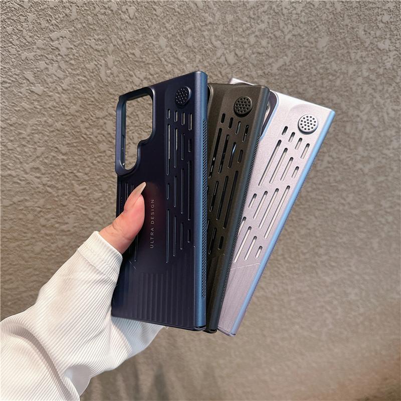 Pro Samsung Galaxy S24 S23 Ultra Aromaterapeutické Odvod Tepla Prodyšné Chladicí Pouzdro Proti Otiskům Prstů Zadní Kryt Shell
