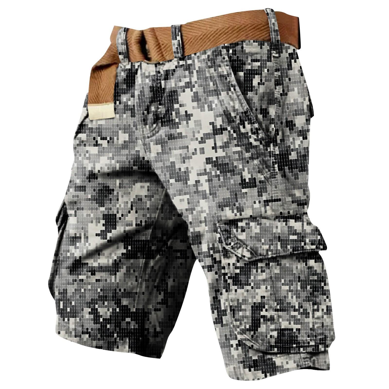 

Мужские рабочие шорты с принтом Дня независимости и несколькими карманами L