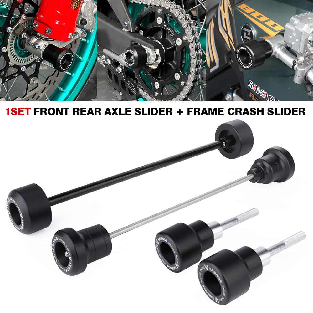 For KOVE 800 X Frame Fairing Guard Crash Slider Rear Front Wheel Axle Protector 800X Pro Rally Super Adventure Fit Colove KY800X