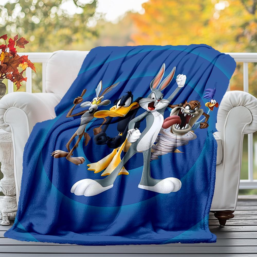1pc Cartoon charactersOutdoor Flannel Blanket Soft Plush Decor for Picnics, camping,Bedroom, Playroom, or Lunch Breakn1145A