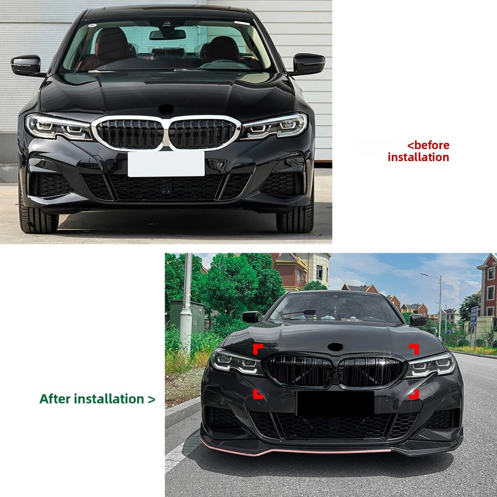 For BMW G20 3-Series G20 G21 G28 2019 2020 2025 2025 FRONT KIDNEY GRILLE GRILL GLOSS BLACK Double BAR