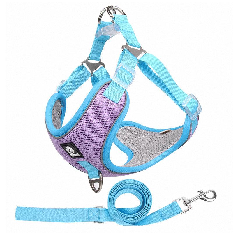 Adjustable Reflective Shiba Inu & Corgi Harness: Anti-Pull Leash Vest for Medium to Large Dogs