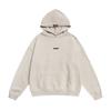 Unisex Streetwear Hoodie With Bold Letter Print Oversized Fit Fleece-Lined Cotton Sweatshirt