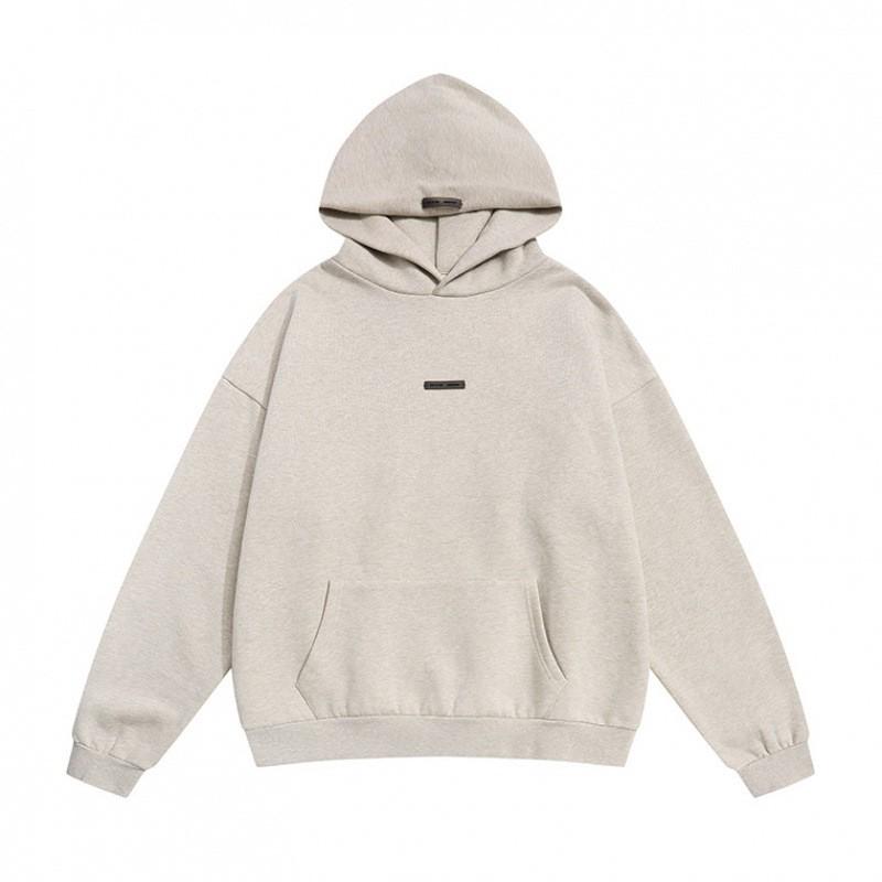 Unisex Streetwear Hoodie With Bold Letter Print Oversized Fit Fleece-Lined Cotton Sweatshirt