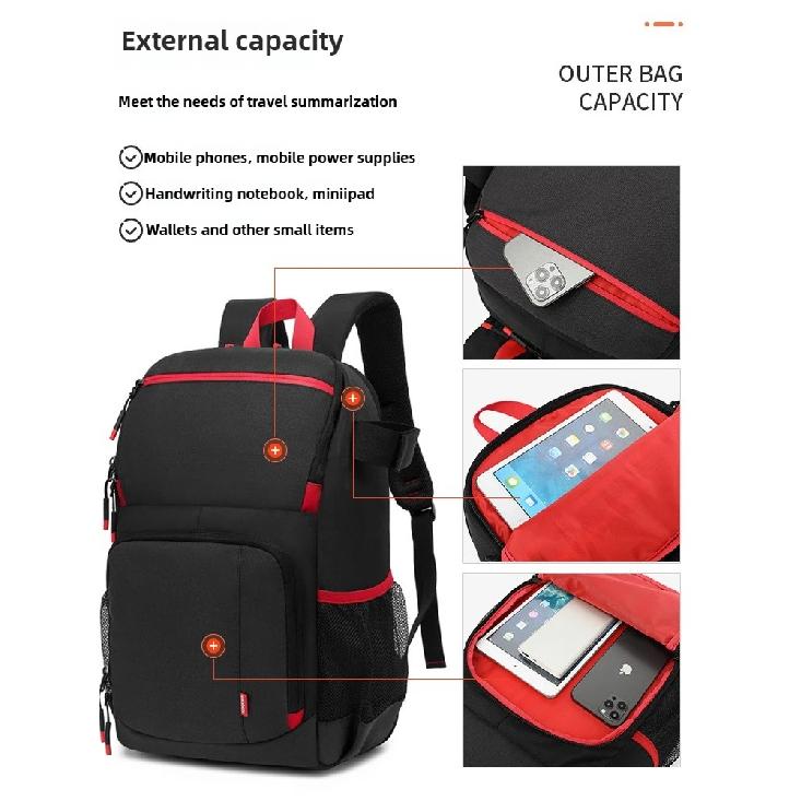 Multi-functional, Large-capacity Camera Bag, Waterproof Wear-resistant, Double-shoulder Backpack for Holding Tripods, Cameras