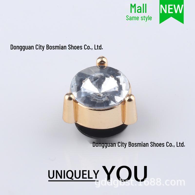 Metal Rhinestone Crocs Shoe Charms & DIY Accessories