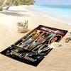 Name Custom Elvis Poster Print Beach Towel, Large Soft Quick Dry Towel for Beach Camping Swimming