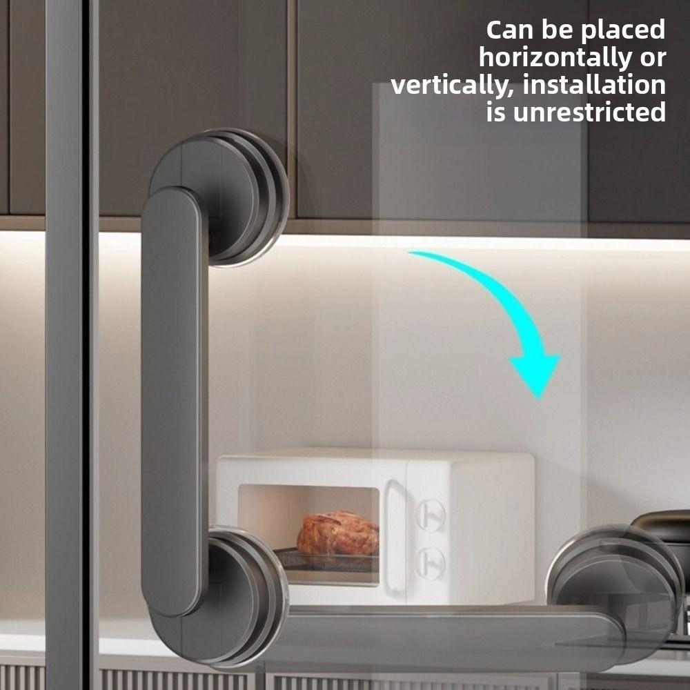 1/2Pcs Waterproof Sliding Door Handle Removable Bathroom Shower Auxiliary Handle  Bathtubs