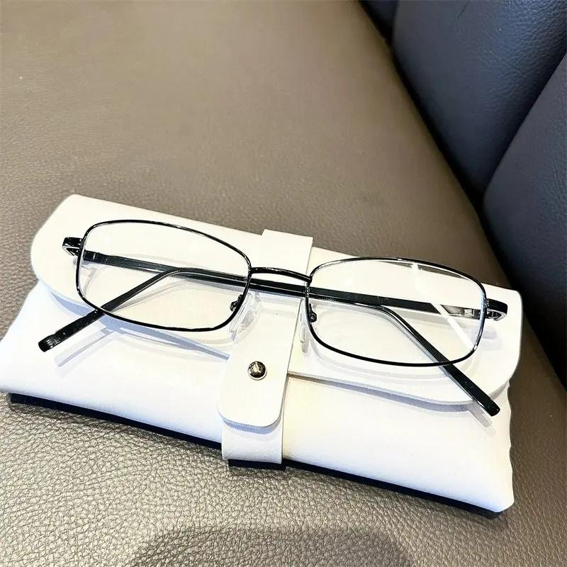 

Harajuku Small Square Frame Glasses Women Retro Metal Eyeglasses Clear Reading Spectacle Blue Light Blocking Eyewear