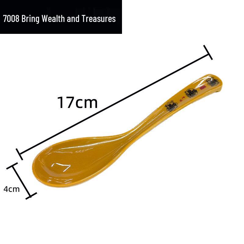 Imitation Porcelain Melamine Chinese-Style Drop-Resistant White Spoons for Hotel and Restaurant Use, Seasoning & Soup Serving