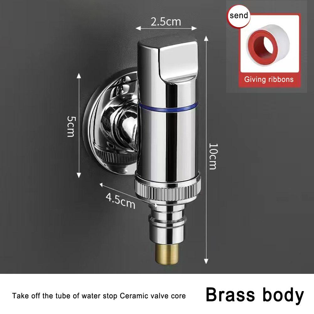 Water Stop Valve Angle Valve With Raw Tape Quick Opening