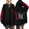 Berserk Anime Men's Fleece-Lined Zip-Up Hoodie Jacket