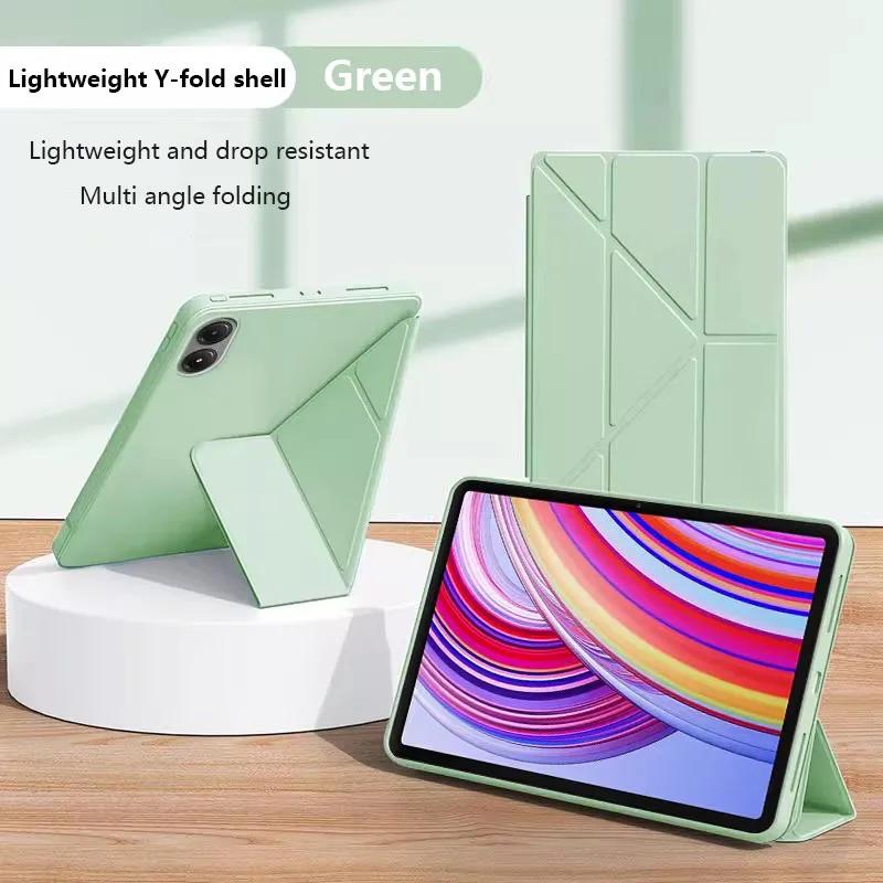 Do nowego Redmi Pad 2 11 cali Cienkie skórzane etui do Redmi K Pad 8.8 SE 11 8.7 " Pro 12.1 Y-Składany stojak Pokrowiec ochronny