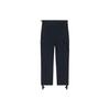 Lining Solid Color Buttoned Straight-Leg Casual Pants Men Bottoms Black AKXS087-2