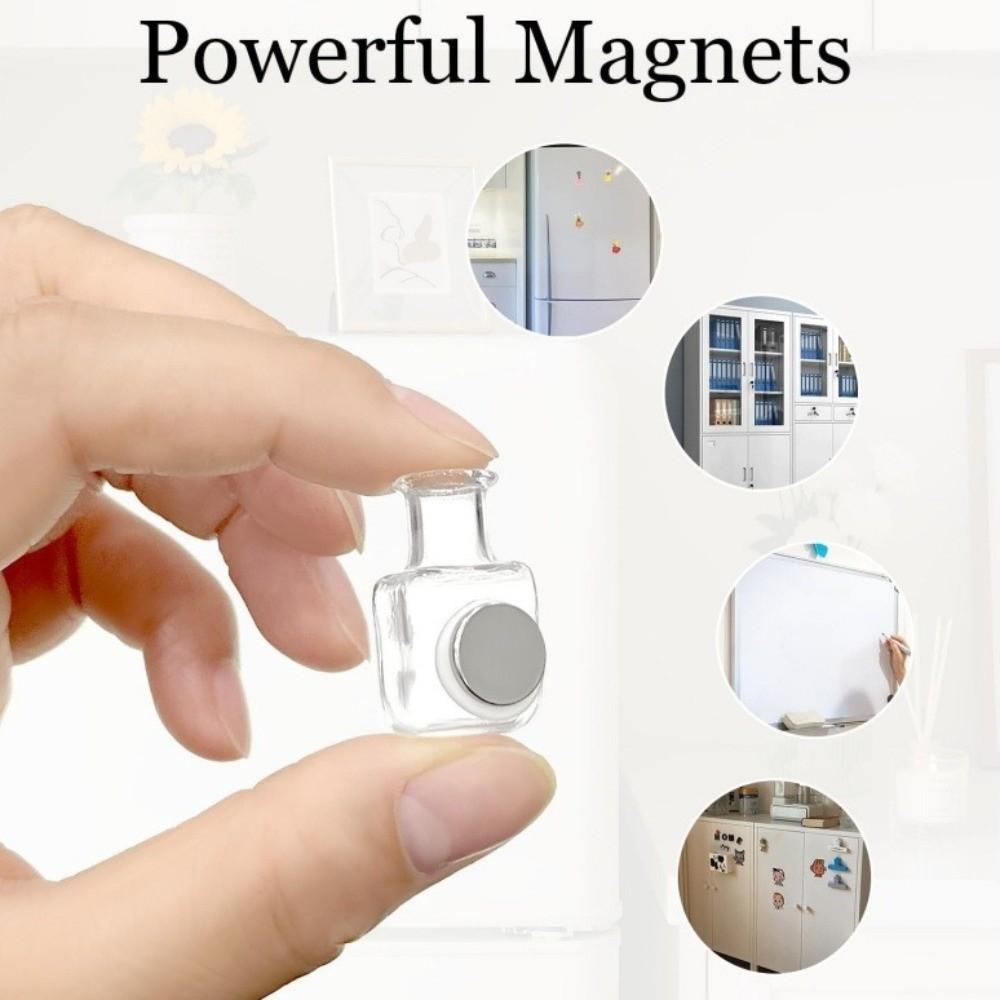 Exquisite Mini Vase Magnets 3D Magnetic Glass Vases Funny Refrigerator Magnets Kitchen Decor
