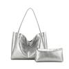 Large Capacity Mother And Child Tote Bag Simple Versatile Soft Surface Commuter Retro Shoulder Armpit Bag