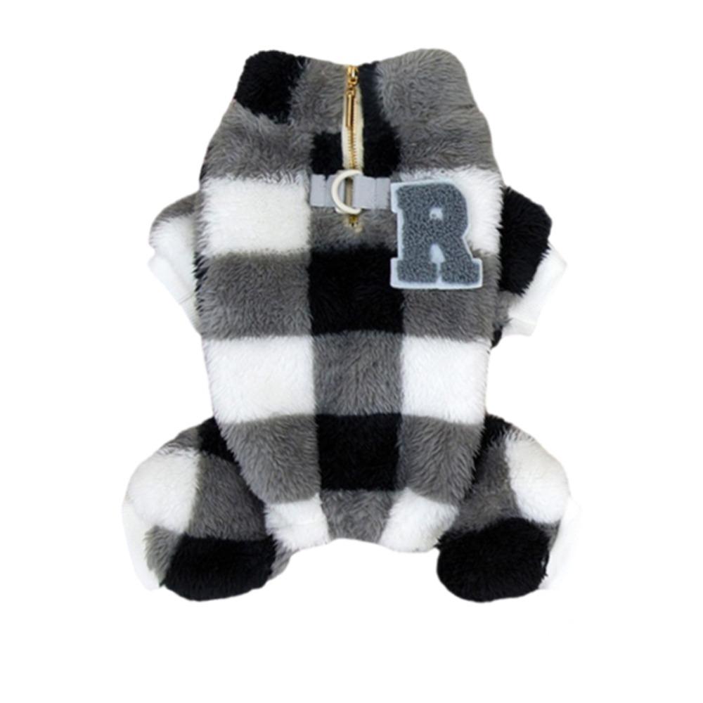 Double-faced Pile Puppy Jumpsuit Warm Pet Jacket Coat New Dog Clothes  Winter