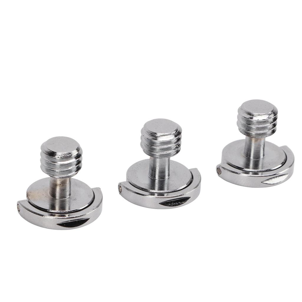 3pcs Camera Screws 3 8in Thread Quick Release Plate Mounting Screw for Photographic Equipment Stand Fill Light Stand