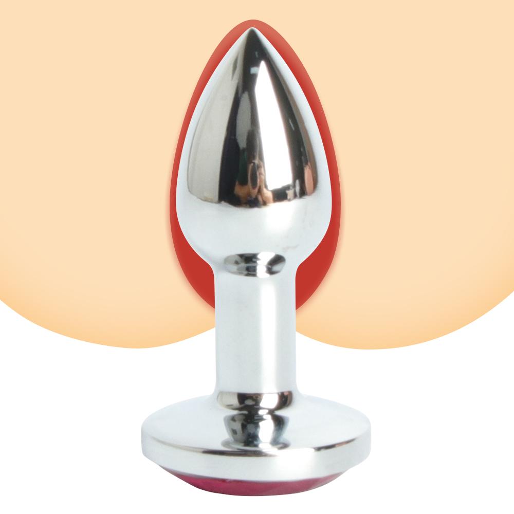 Anal Plug Heart Xxs Sizes Stainless Steel Crystal Anal Plug Removable Butt Plug Stimulator Anal Sex Toys Prostate Massager Dildos