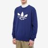 adidas Originals Sweatshirts Herren Dunkelblau Rundhalsausschnitt Mittel Regulär H37734