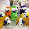 Sock Children's Long Tube Socks with Big Eyes, Autumn-winter Style, Cartoon-style Pile-up Socks for Girls, Cute Girls' Socks