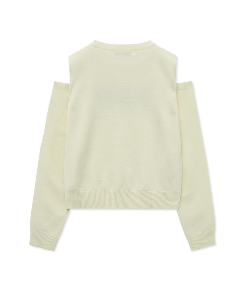 THE SATURDAY EVENING POST Cutout Knit_Ivory