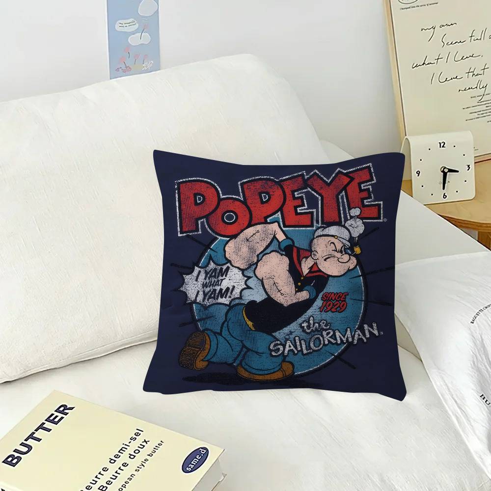 Classic Anime P-popeye  Pillow Cover Sofa Cushion Cover Home Room Decoration Children Gift