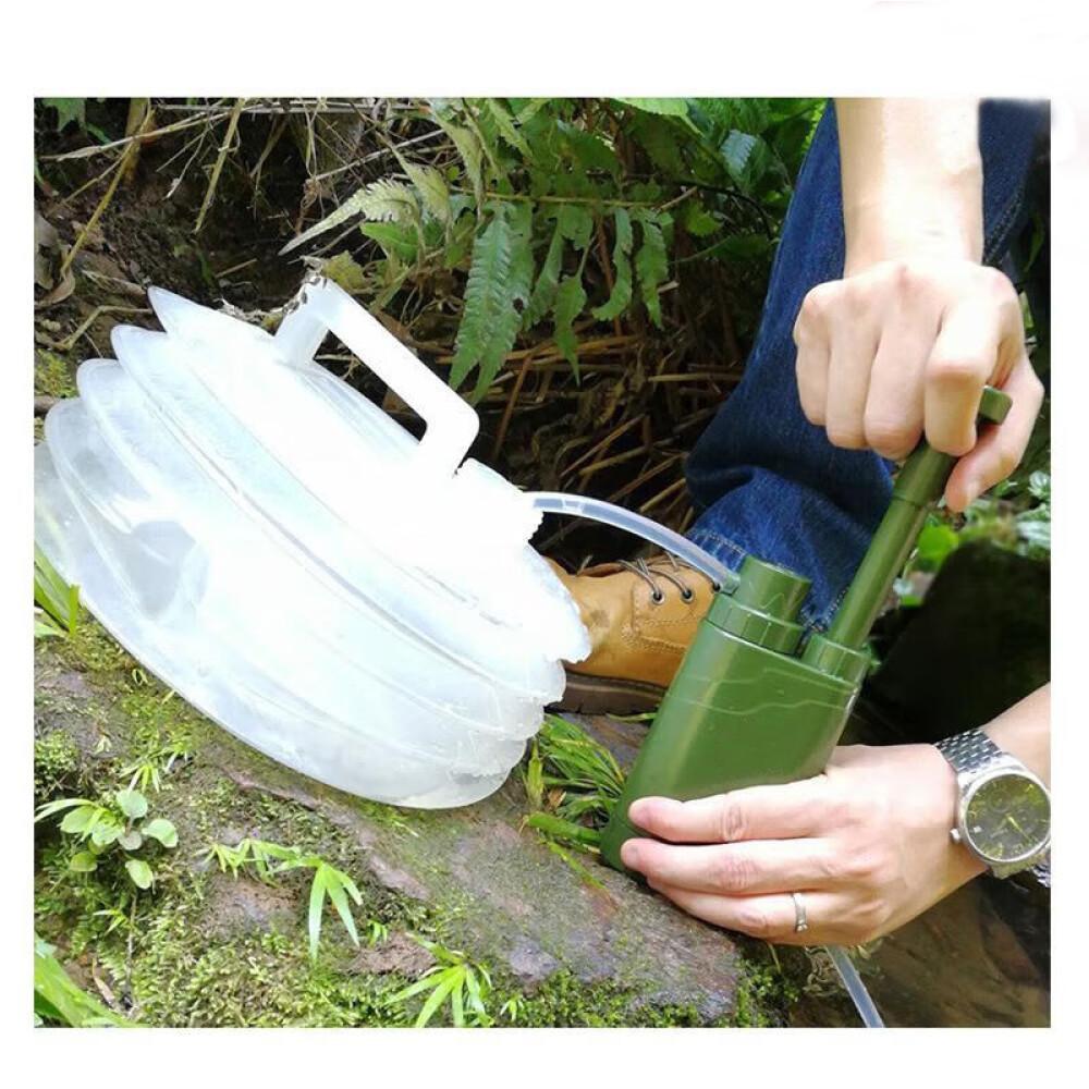 Individual Soldier Travel Emergency Water Purifier Field Portable Drinking Water Filter Outdoor Doomsday Flood Survival Equipment