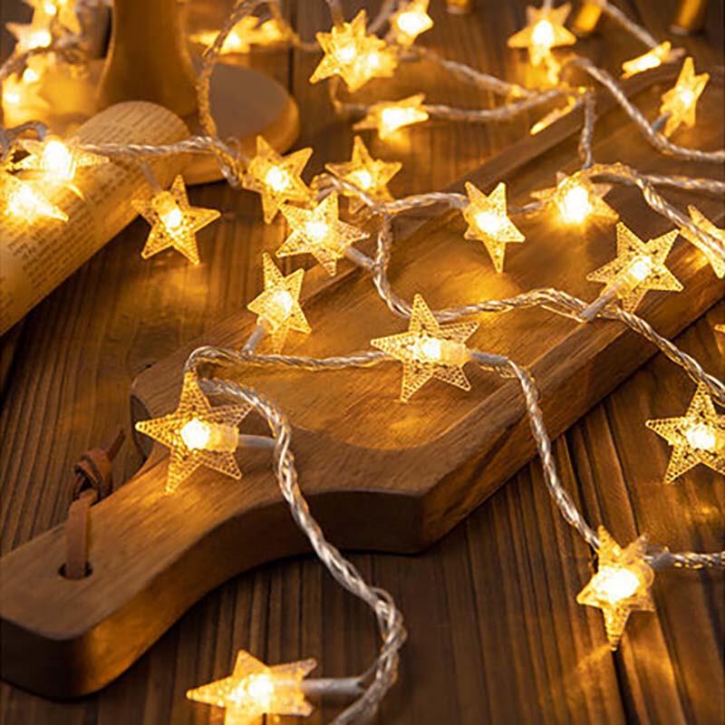Solar LED Star String Lights