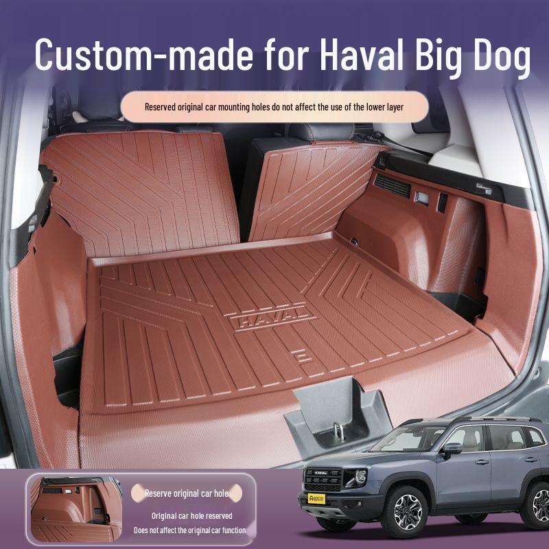Haval Big Dog 26 Model Trendy Wild Trunk Mat: Dedicated TPE Car Accessory for Modified Tail Box