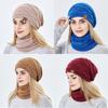 Outdoor Women Men Knitted Wool Hedging Caps Millinery Hats Scarf Set Beanies Caps
