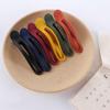 Wild Elegant Girls Seamless Candy Color Matte Hair Claw Plastic Duckbill Clip Face Wash Hairpin