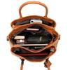 Womens Stylish PU Leather Handbag Woven Handle Adjustable Strap Single Shoulder Bag Handheld Crossbody Design Daily Bag for Commute Casual Activities