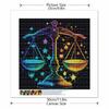 Scales Diamond Diy Zodiac Painting Cross Stitch Kit Mosaic Art Diamond Painting Full Circle Diamond Home Decoration