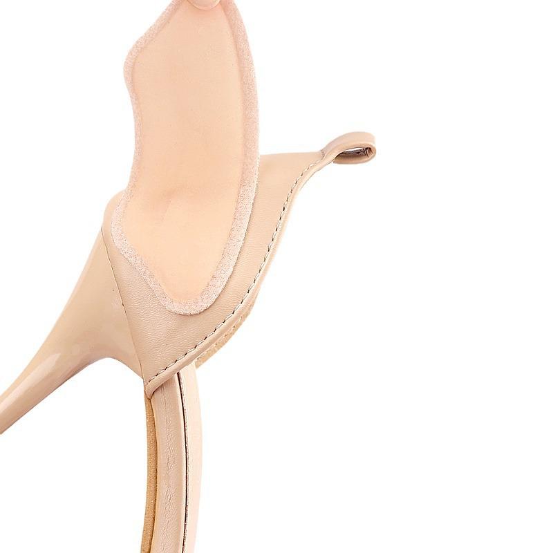 Soft, Self-Adhesive Heel Stickers: Anti-Rubbing & Anti-Slip, Cuttable, Skin-Like, Adjustable Half-Size Insoles for High Heels.