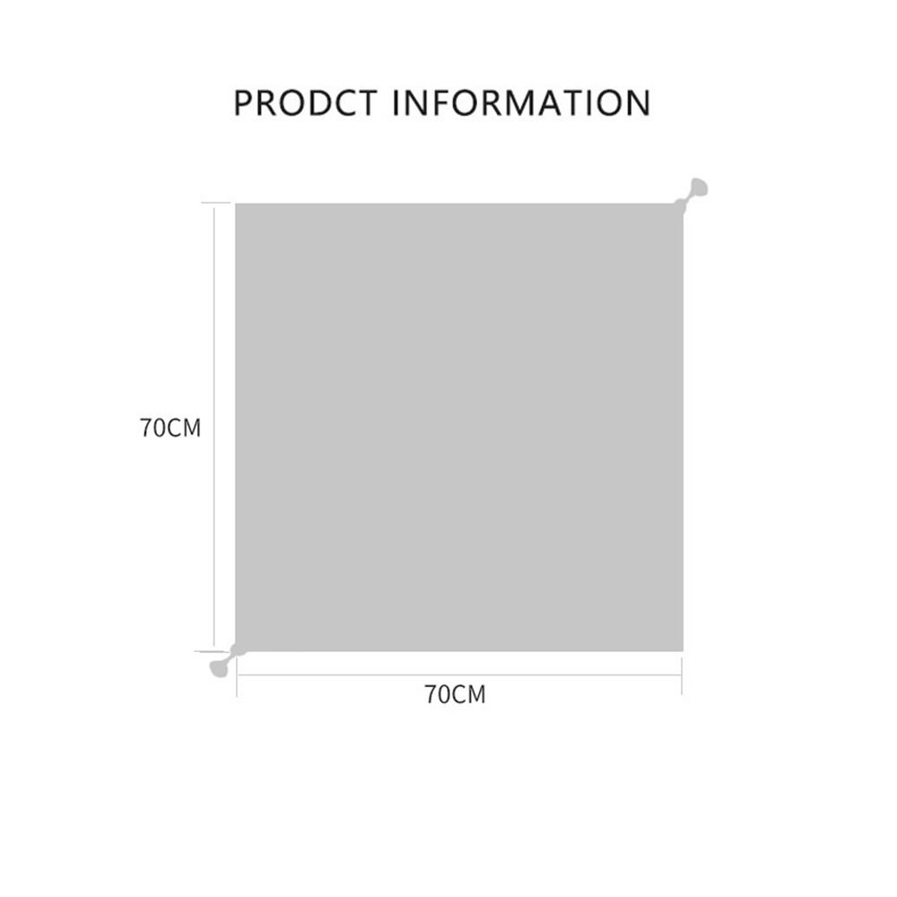 Bohemia Style Square Scarf Hijab 70x70cm Smooth Bandana Imitation Silk Scarf  for Women Female